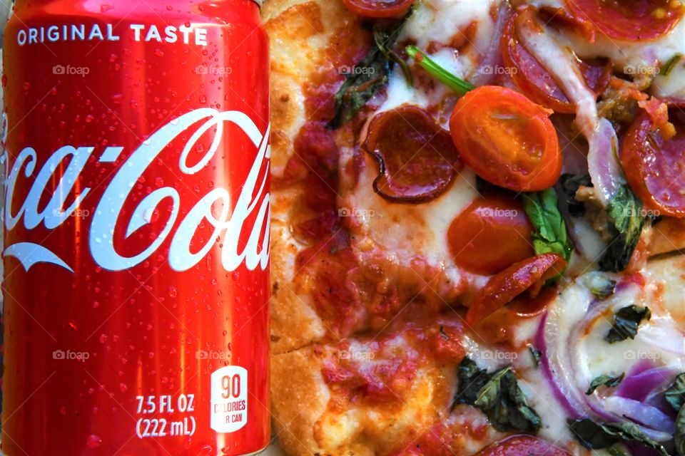 Pizza and Coke