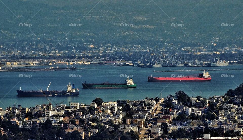 Supertanker on San Francisco Bay