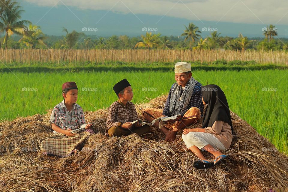 studying with grandfather
