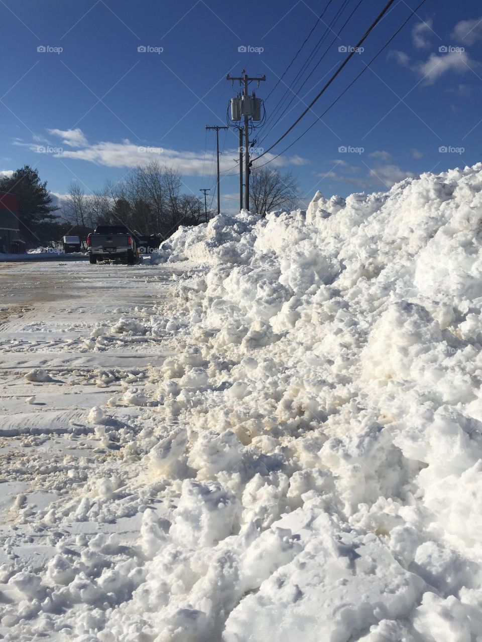 Snowbank in Maine! Yeah Nor'easter!