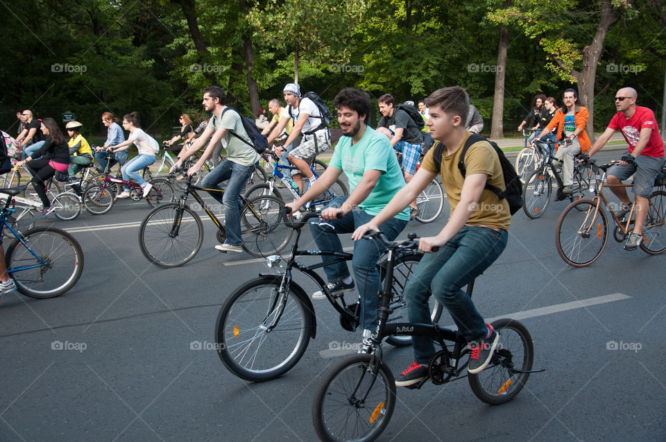 Riding bikes