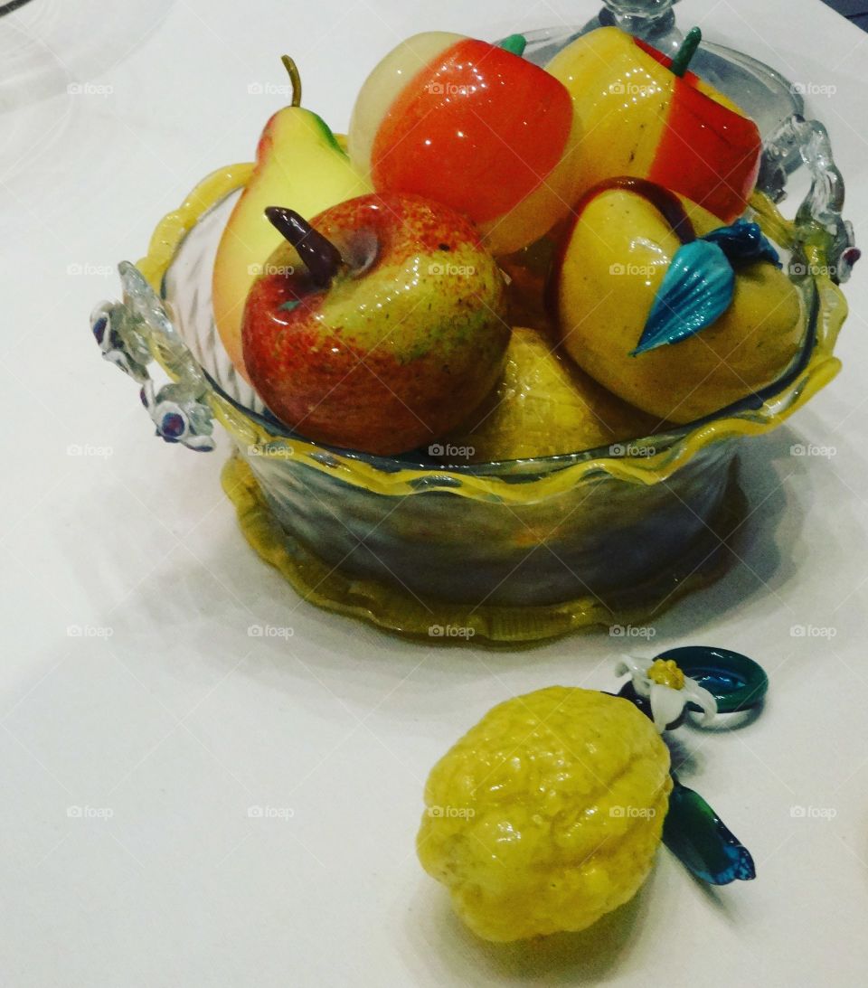 glass fruit in Venice