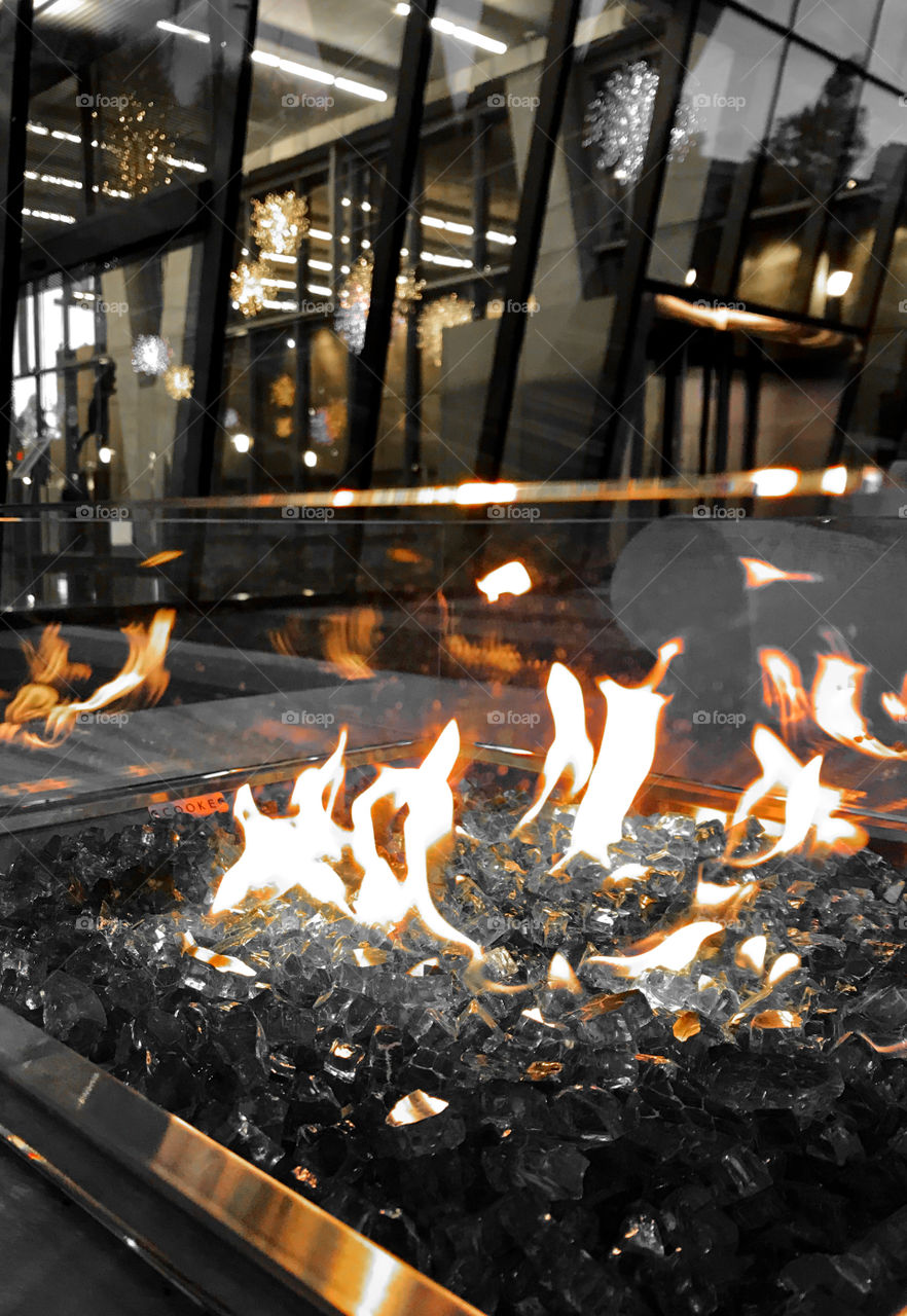 Blazing fire to warm the Body