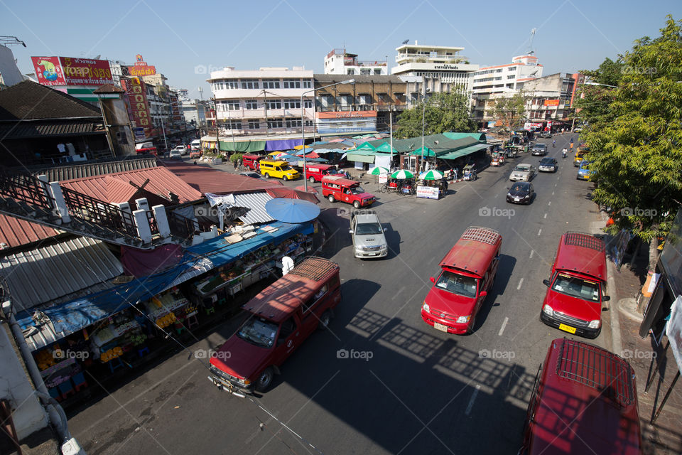 Public road in Chiang Mai 