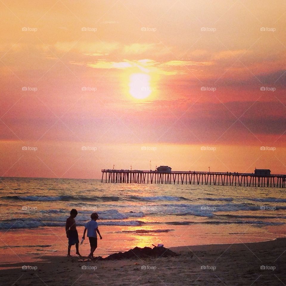 San Clemente Pier at Sunset