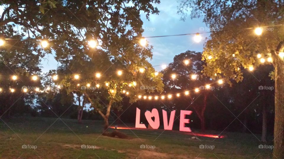 Love in Lights Red