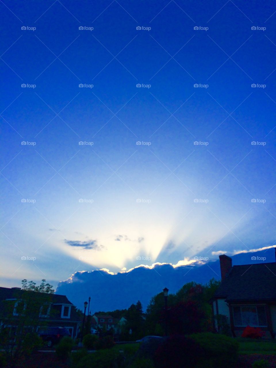 Sun trying to shine through . Sunny 