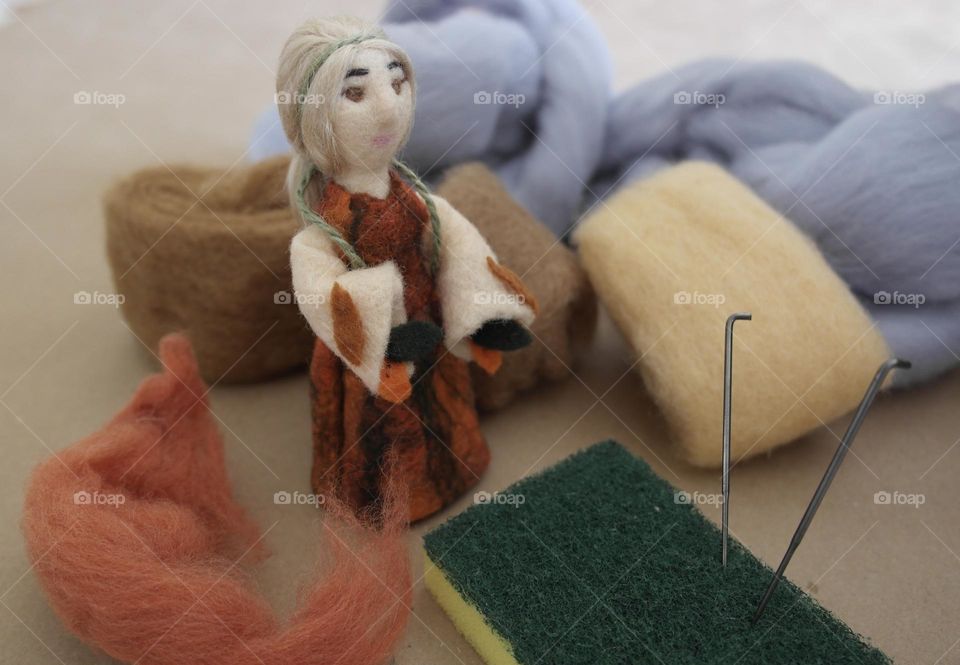 Felting doll 