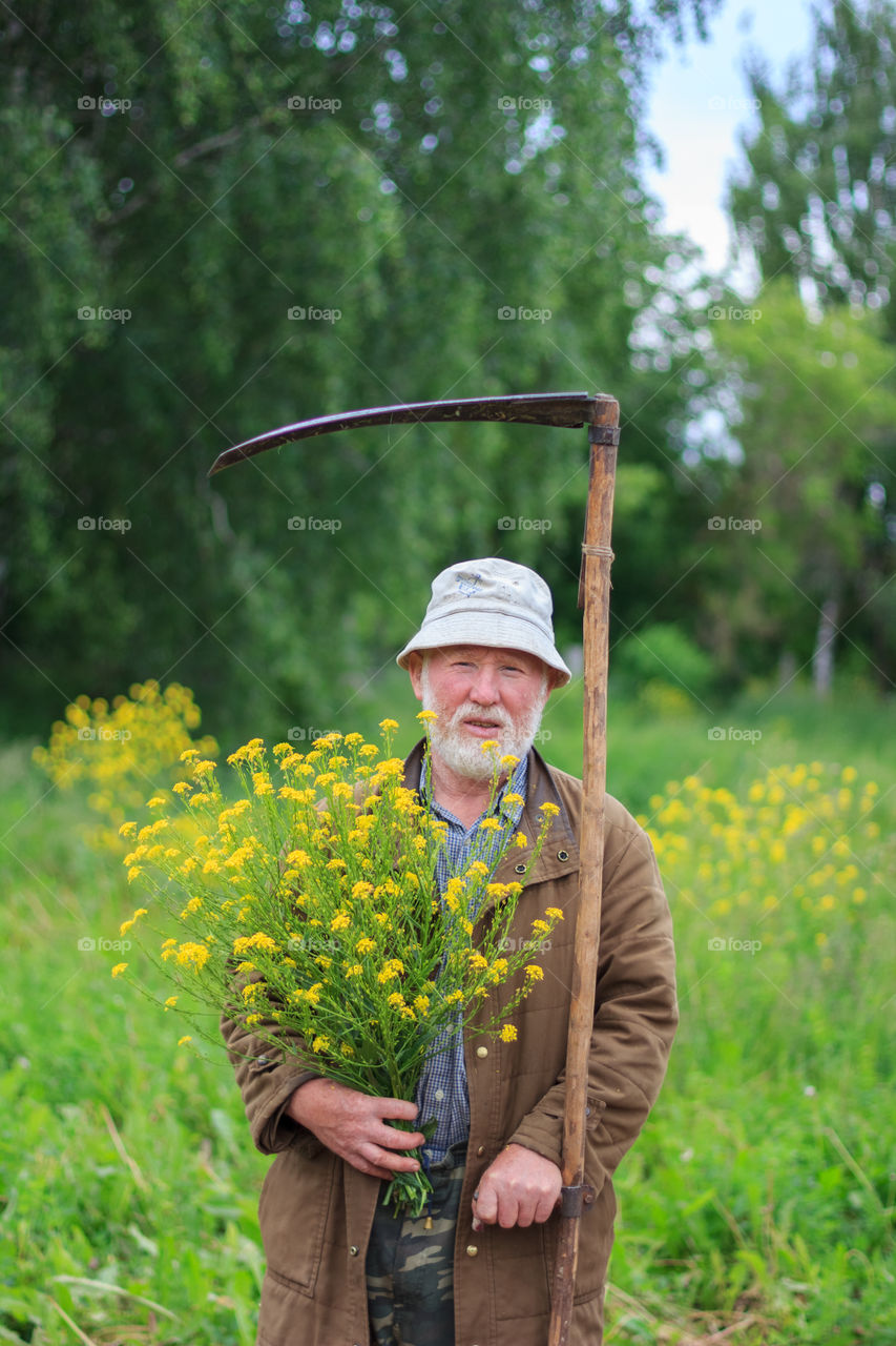 Portrait of man