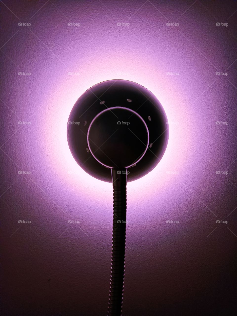 Floor lamp purple light