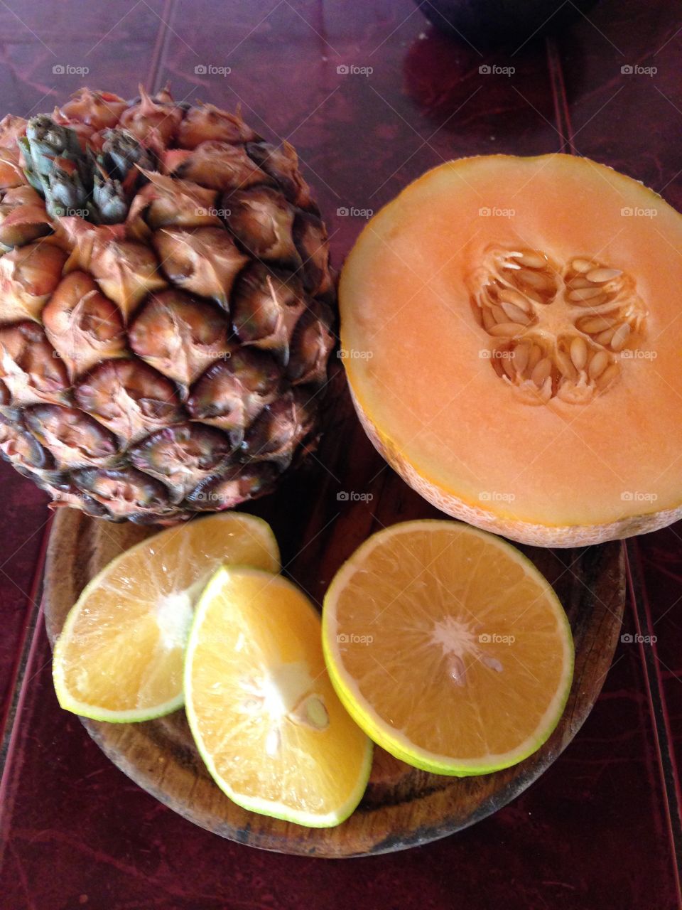 #fruta #fuit #food #alimento #comida #fresco #piña #orange #naranja #melon #fresco
