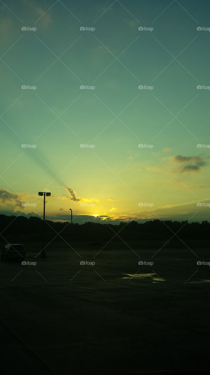 Landscape, Sunset, Dawn, Light, Sky