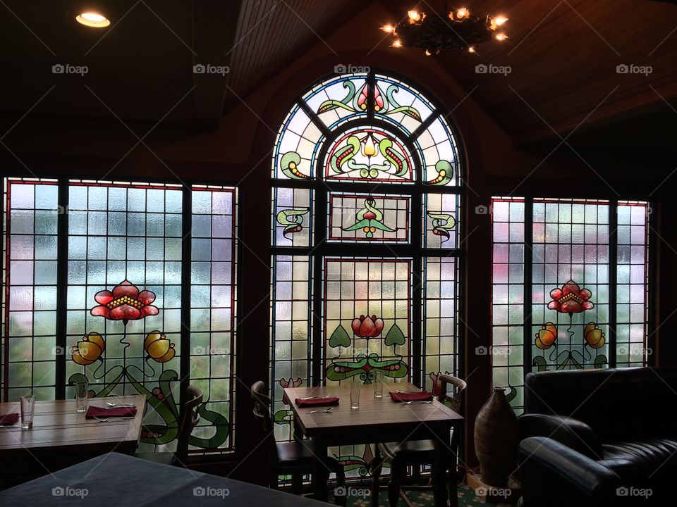 Stained glass windows 