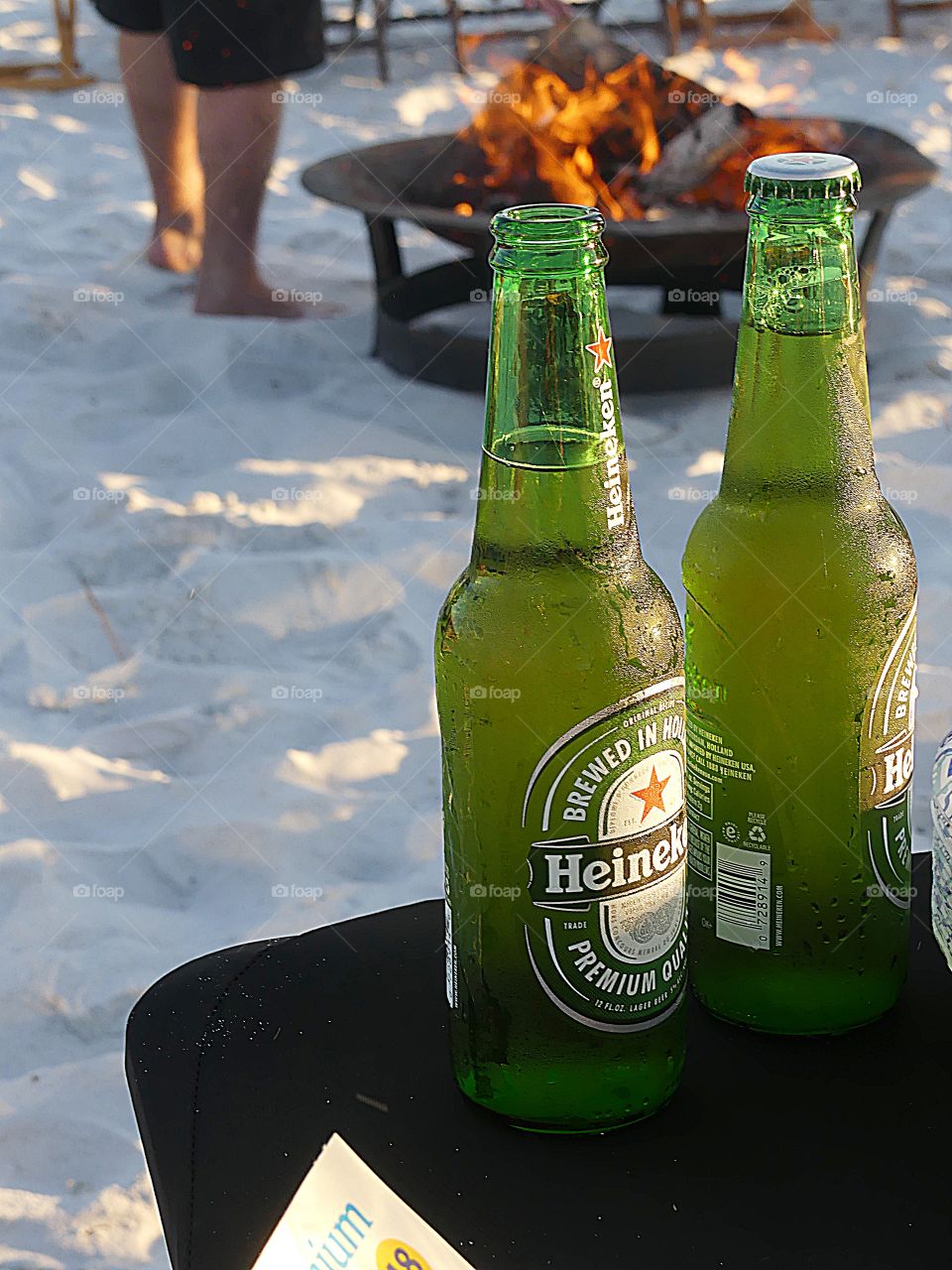 What is better than ice cold, thirst quenching and great tasting green bottled Heineken while on the beach? Nothing!
