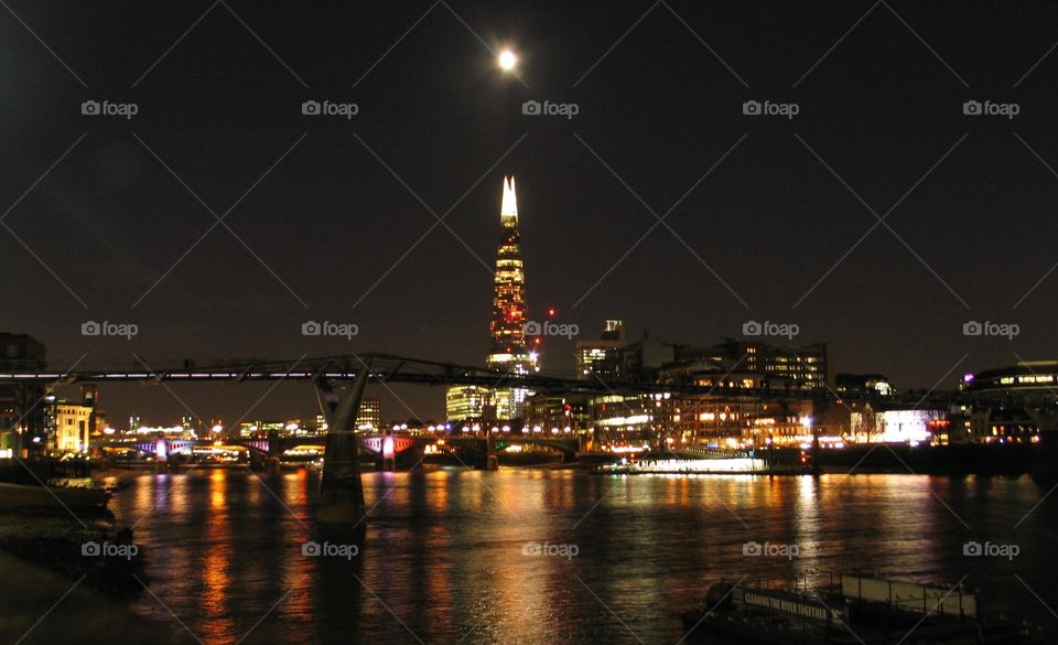 Moon over London