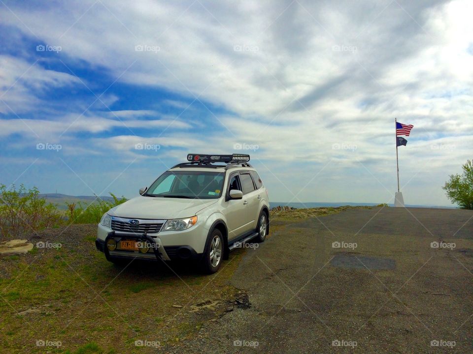 On top of Point Peter monument in Port Jervis, NY.