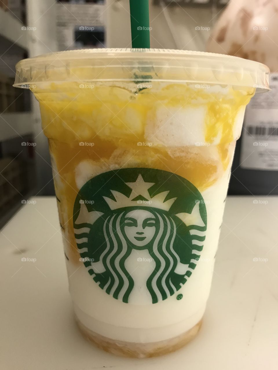 Starbucks new mango pineapple frap