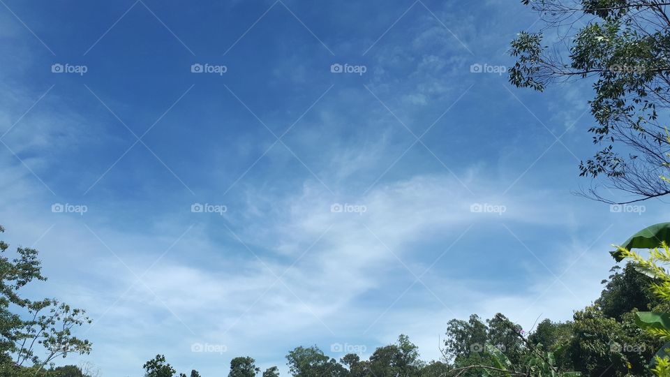 Blue sky with clouds