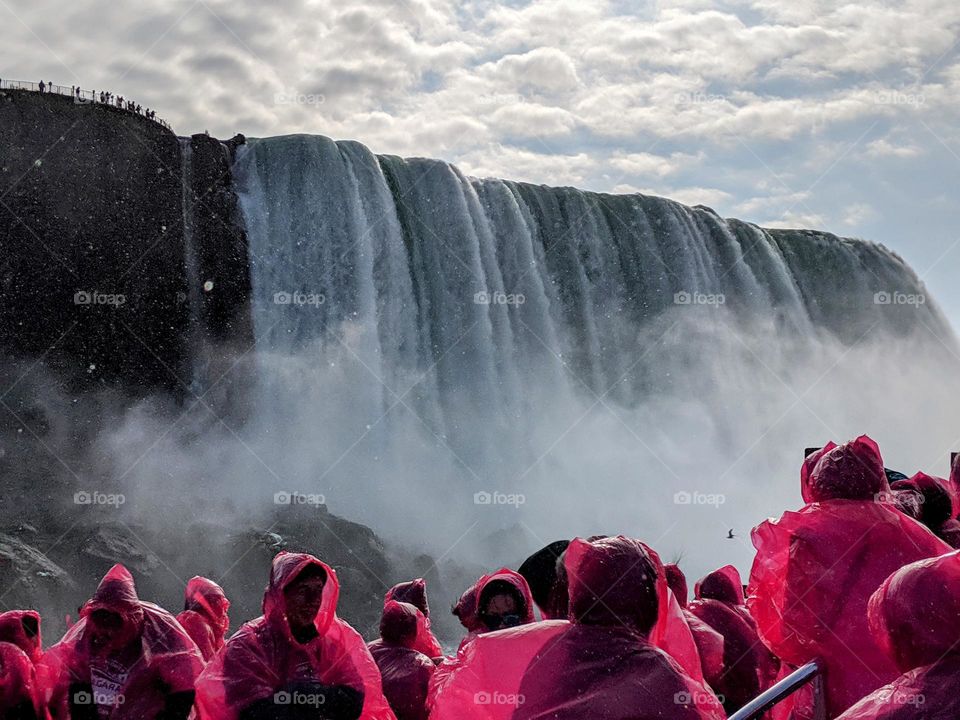 Crowds at Niagara Falls