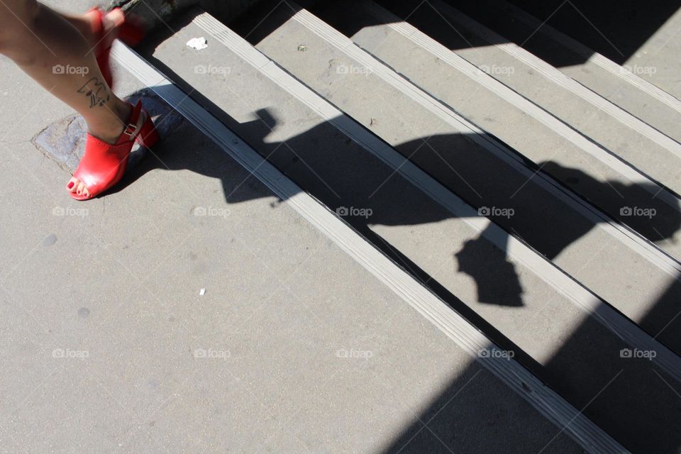 Nice shadow on the stairs