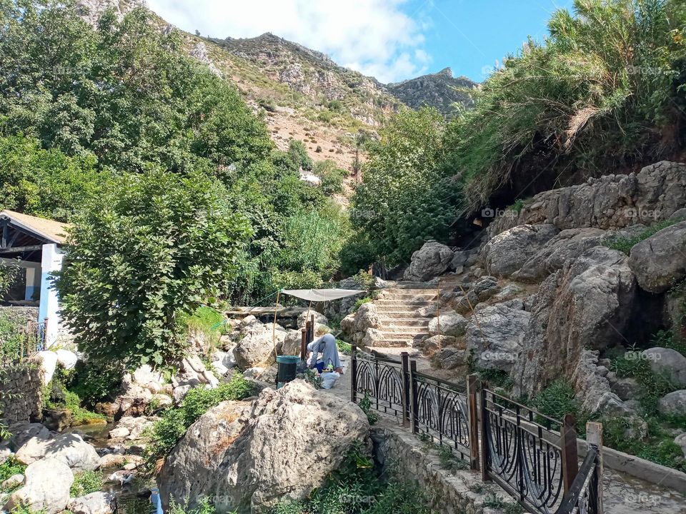Parc nature in chefchaouen city of morocco