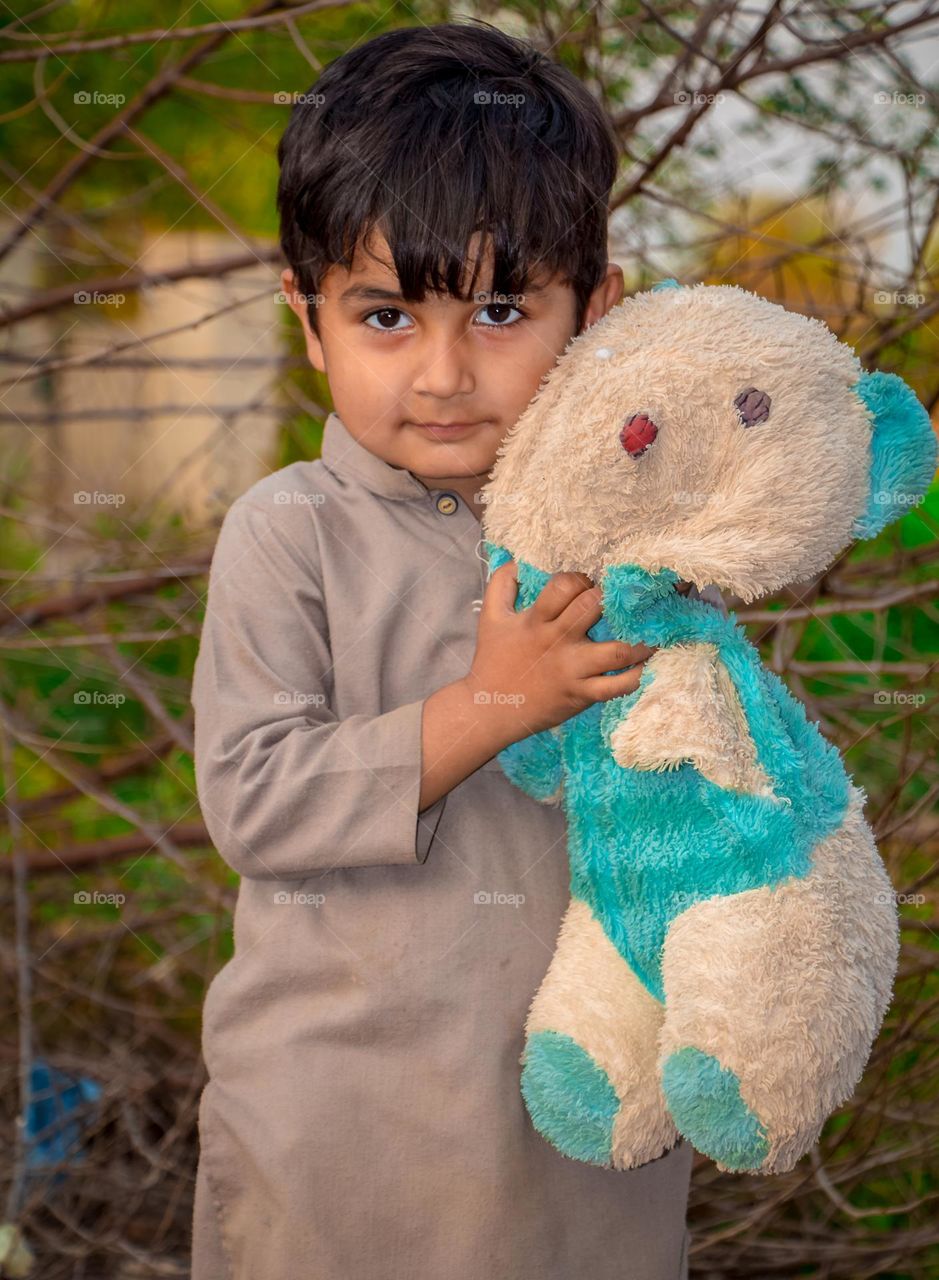 child With Bear