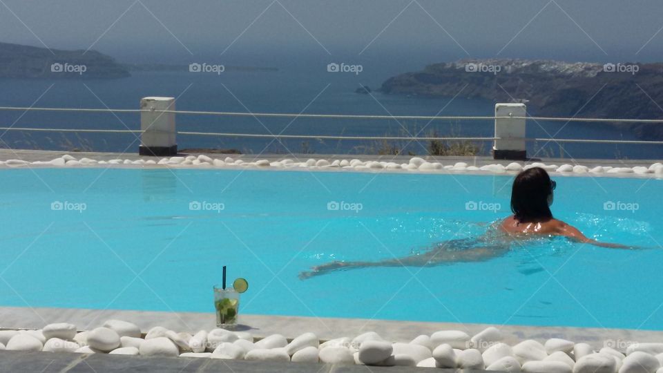 Santorini swim