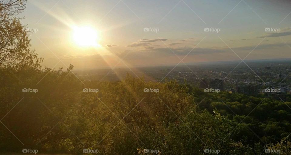Mount Royal view during sunset