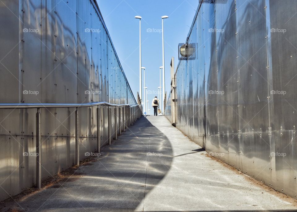 Morning walk across the Tay Road Bridge, Scotland
