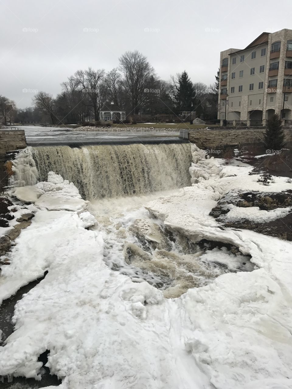 Frosty falls