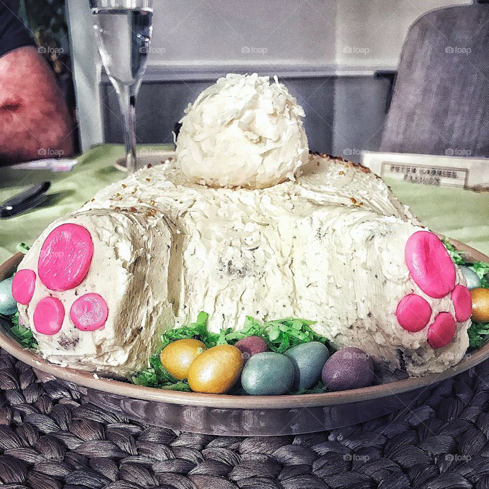 Bunny Butt Easter Cake