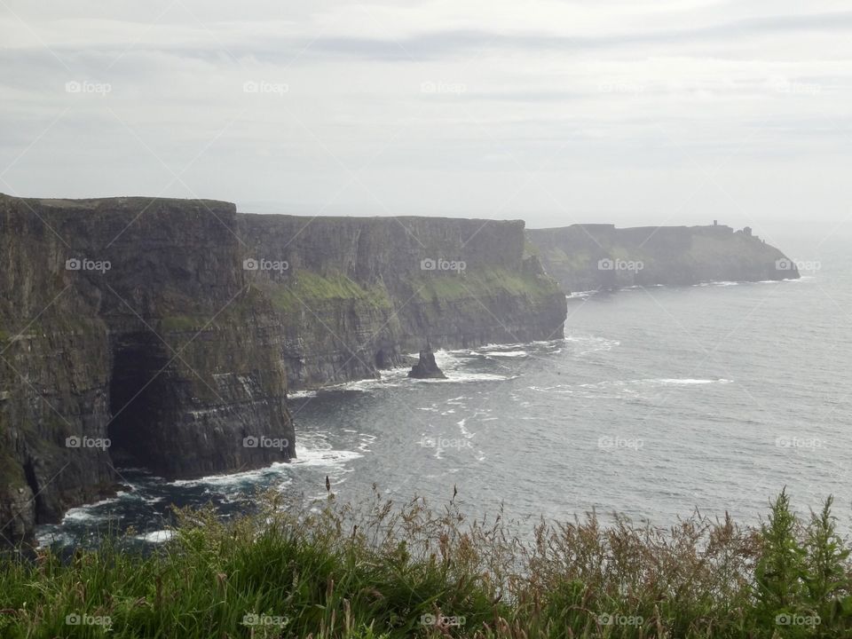 Cliffs and grass