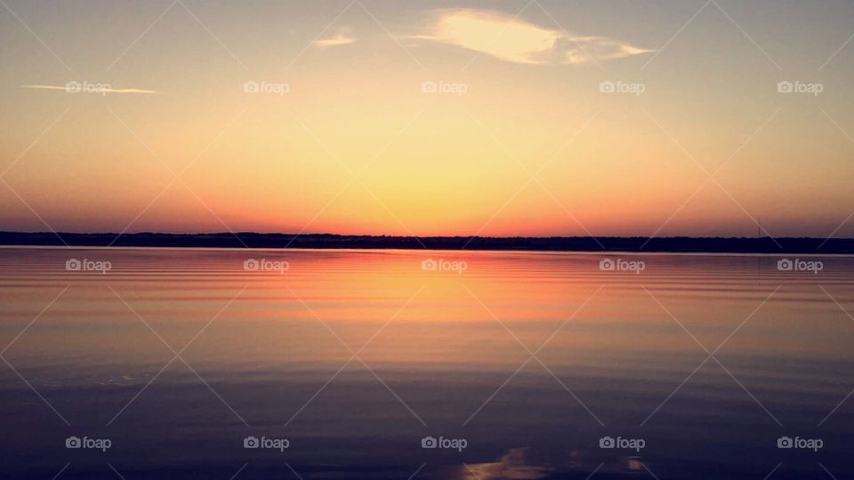 Sunrise on lake