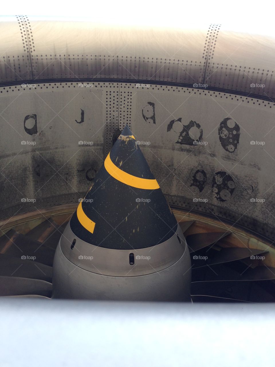 Jet turbine. Airplane engine