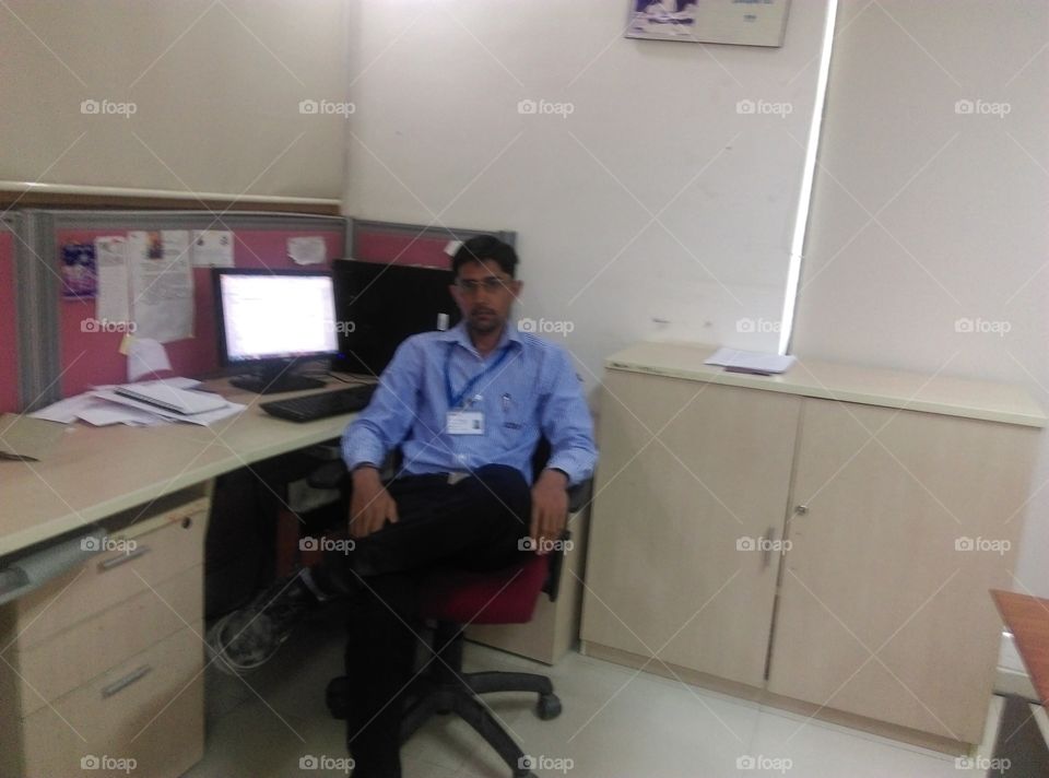 my self photo to morning office time and I have very nice time click this photo