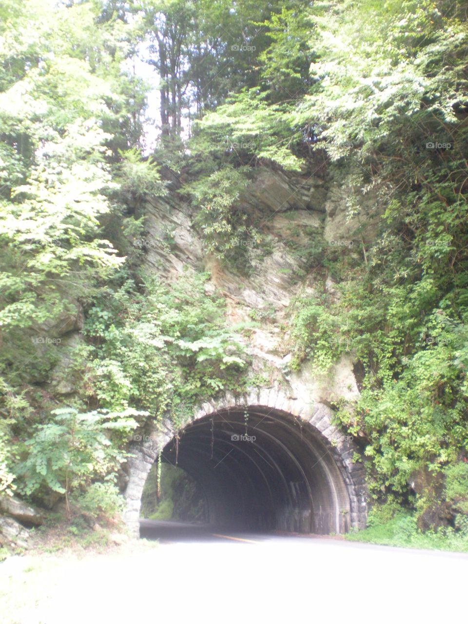 Mountain tunnel . another tunnel in Gatlinburg, TN 