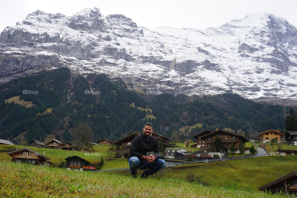 Mountain#houses#nature#snow#season