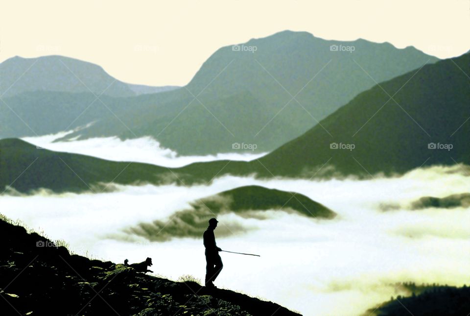 Pyrenees. Above the clouds