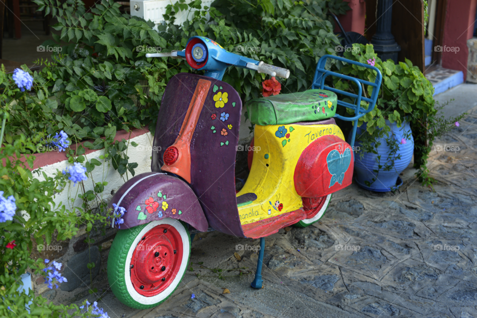 cute vintage scooter