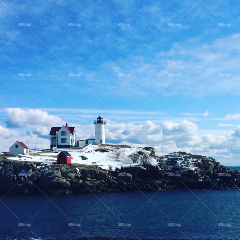 Winter Color at Nubble Lighthouse