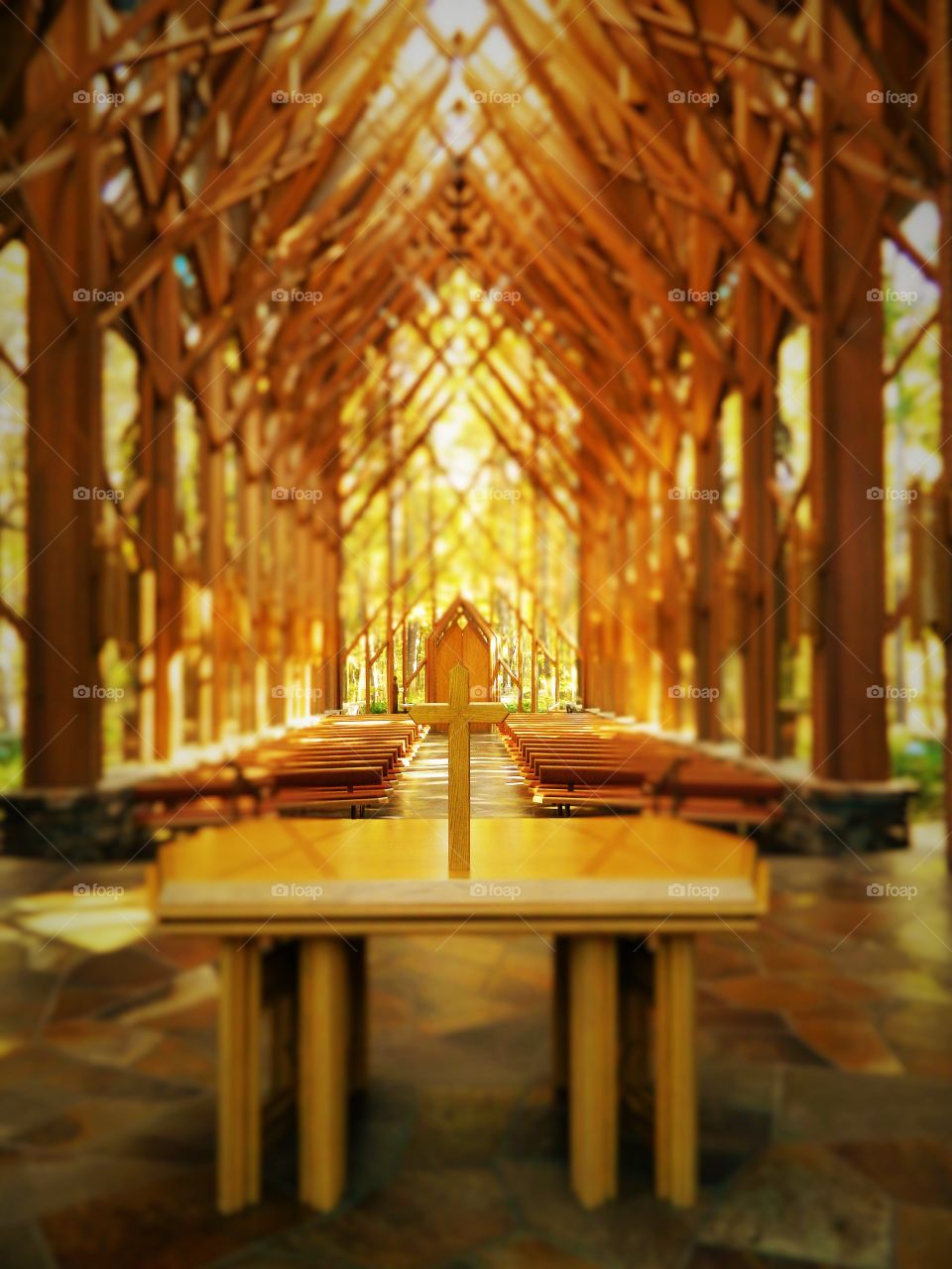 Cross in chapel 