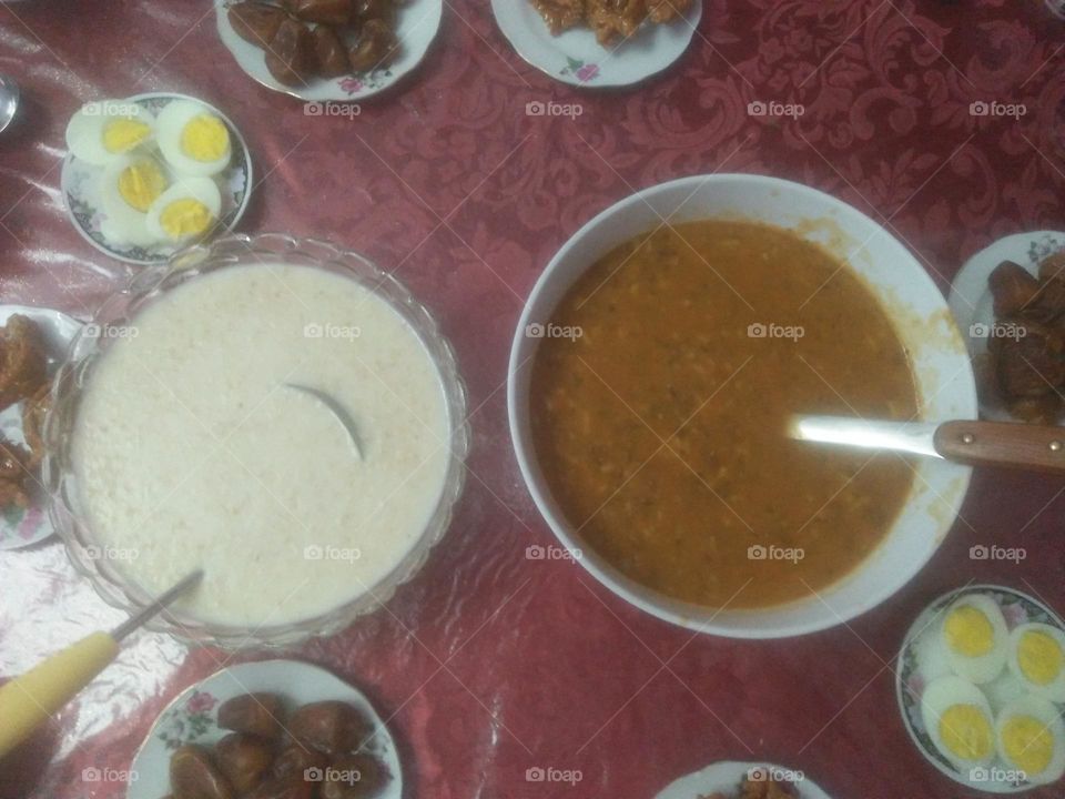 Bowls of morocco soup