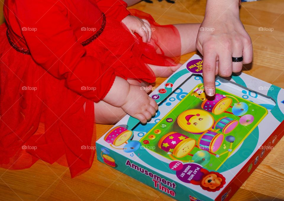 Baby and Mother playing