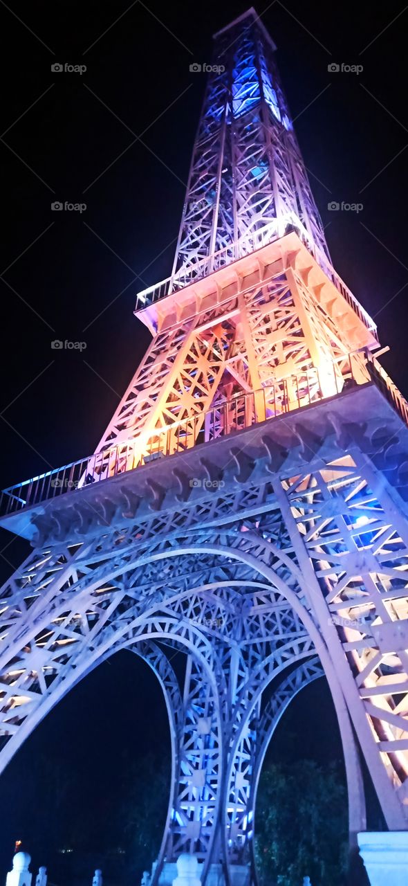 here is replica of Eiffel tower situated in a city in india