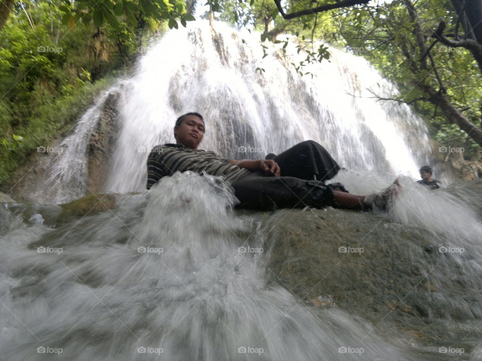 waterfall in pelang trenggalek indonesia