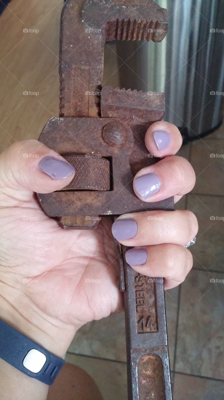 What a better color for a plumbing problem, than Plum?