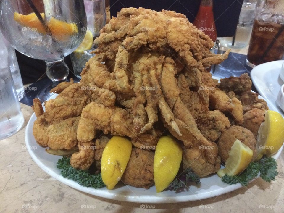 pile of seafood delight