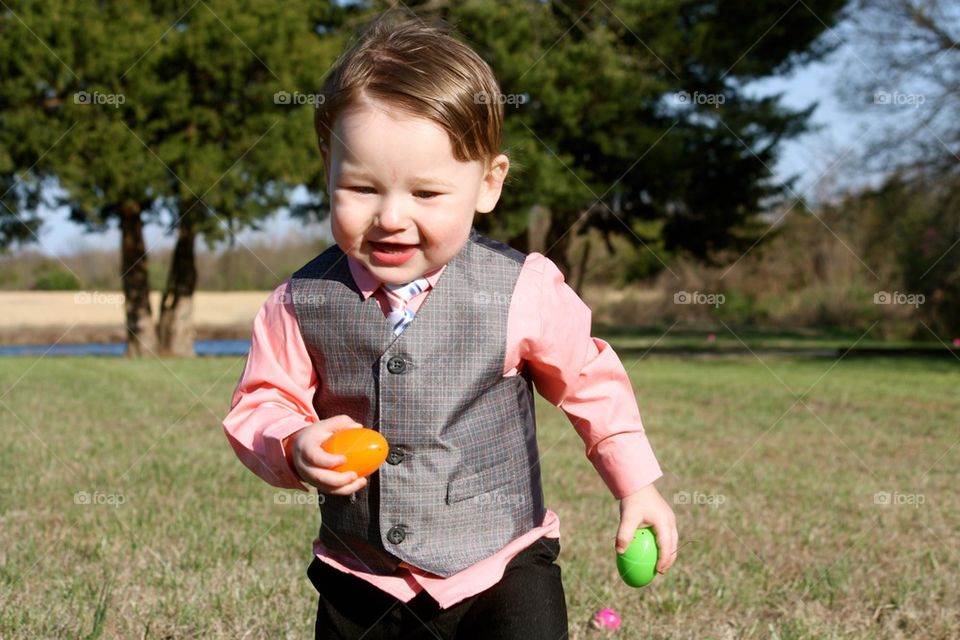 Baby boys second Easter 