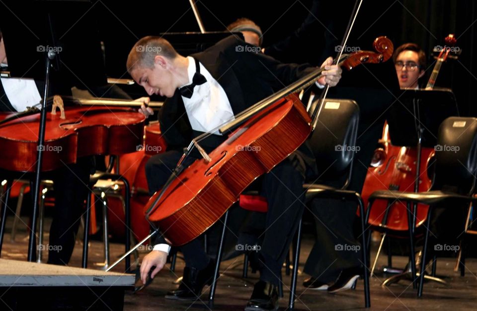 Preparing for Orchestra concert 