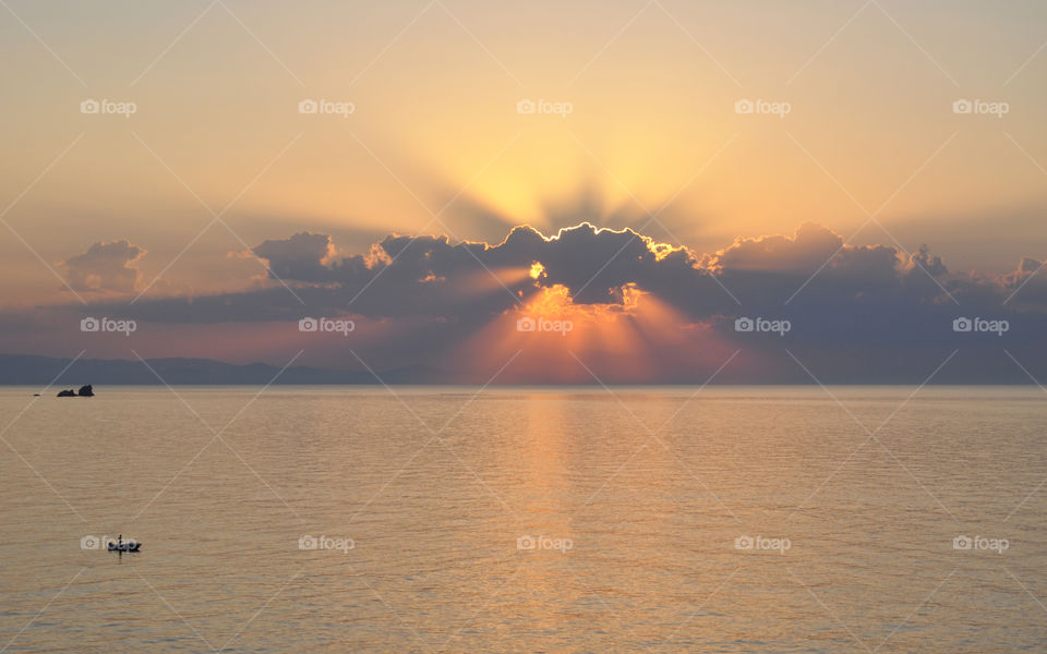 Sunrise over the sea